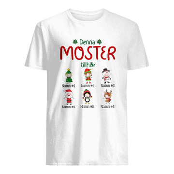 Personlig T-shirt til tante tante | Personlige gaver til tante tante | Denne tante tante tilhører