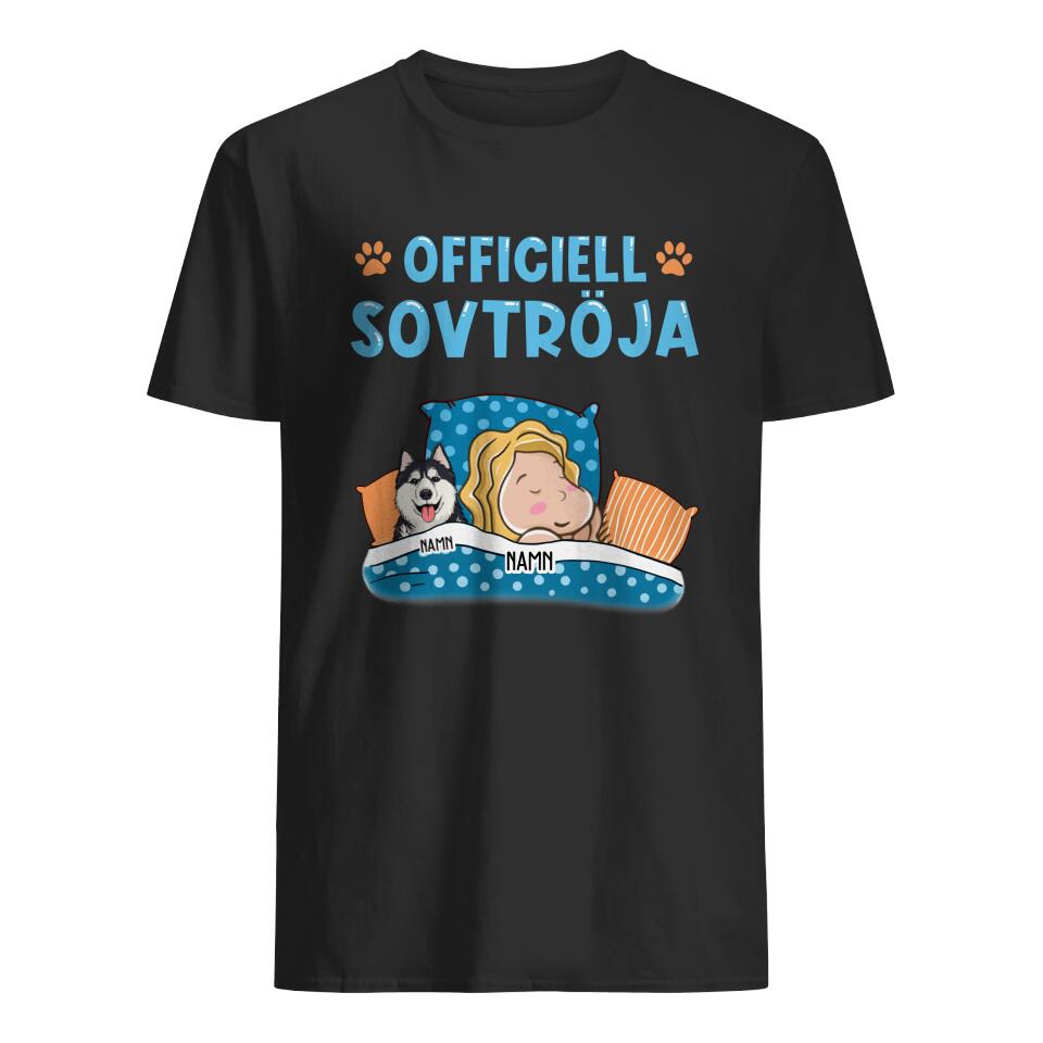 Personlig T-shirt till Hundälskare - Officiell Sovtröja