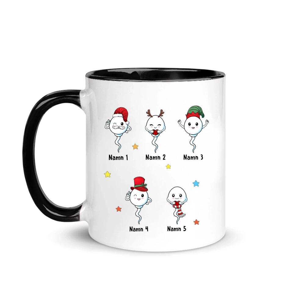 Personlig mugg till Pappa | Personlig present till Far | Rolig mugg med text Pappa Vi är glada att vi inte bara var töntar