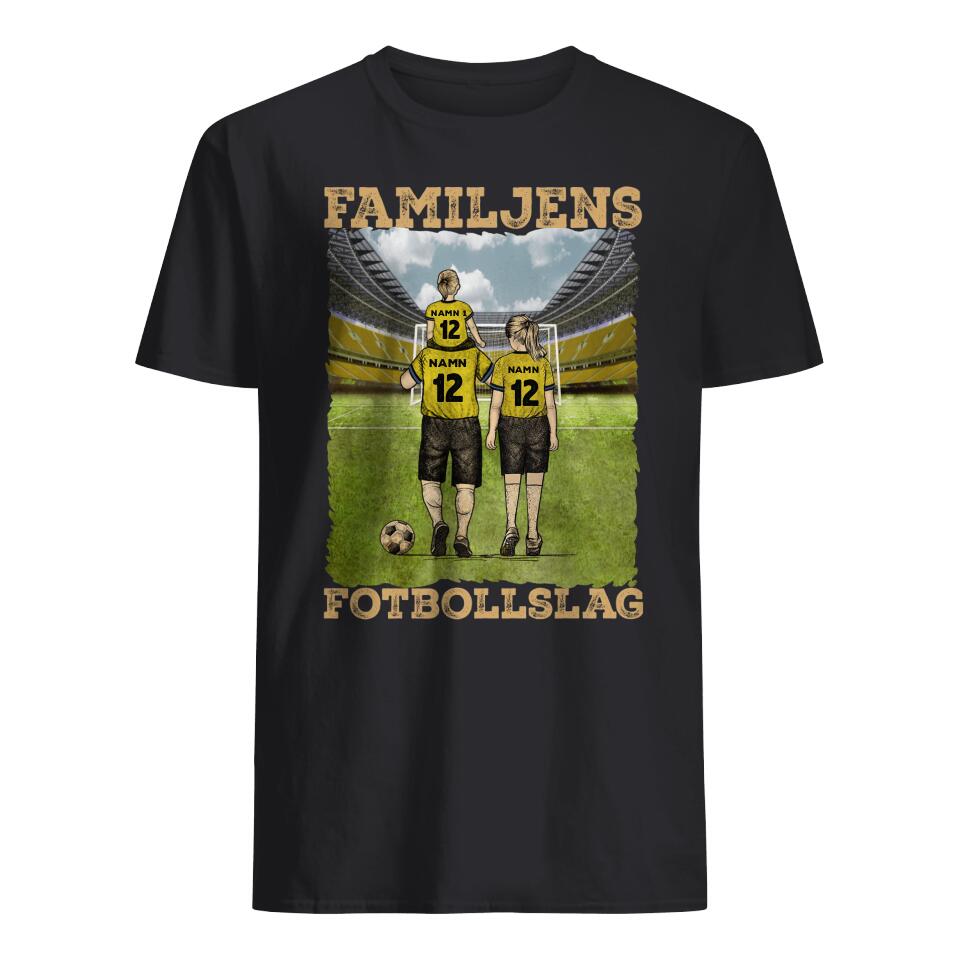 Personlig t-shirt till pappa -Familjens Favoritfotbollslag