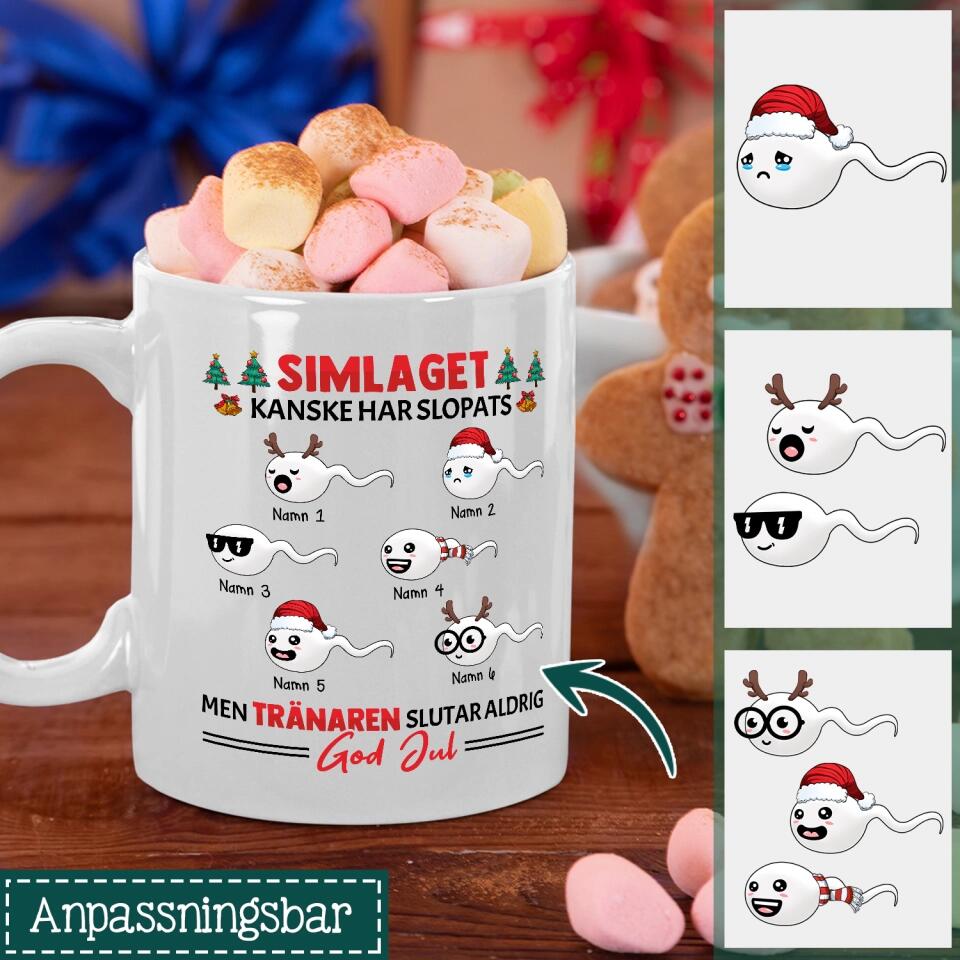 Personlig mugg till Pappa | Personlig present till Far | Rolig mugg med text Simlaget kanske har slopats