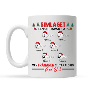 Personlig mugg till Pappa | Personlig present till Far | Rolig mugg med text Simlaget kanske har slopats