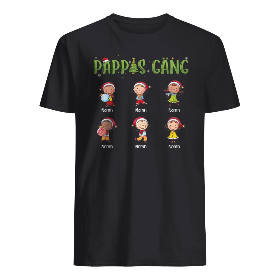 Personlig T-shirt till Pappa - Pappa gäng