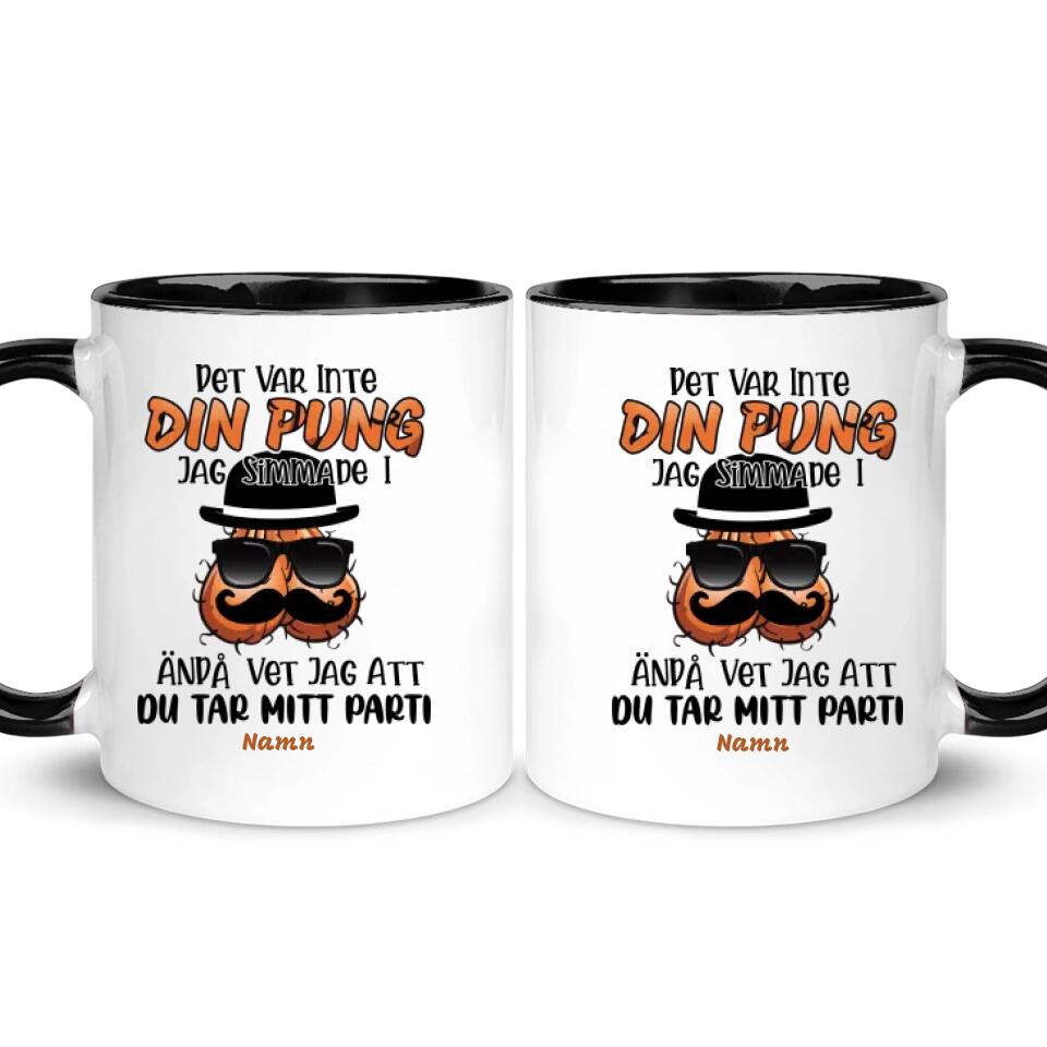 Personlig mugg till pappa | Personlig presenter till far | Rolig Mugg Det Var Inte Din Pung Jag Simmade I