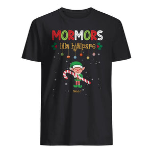 Personlig T-shirt till Mormor/Farmor - Mormors/Farmors lilla hjälpare