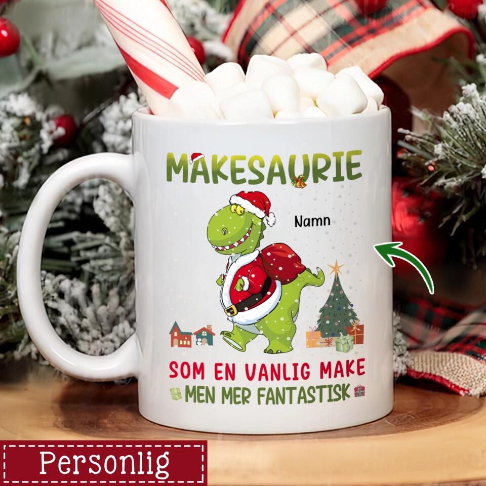 Personlig mugg till Make | Personlig present till Make | Makesaurie Som en vanlig make men mer fantastisk