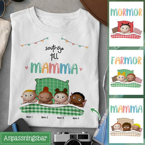 Personlig T-shirt till Mamma Mormor Farmor - Sovtröja Till Mamma Mormor Farmor