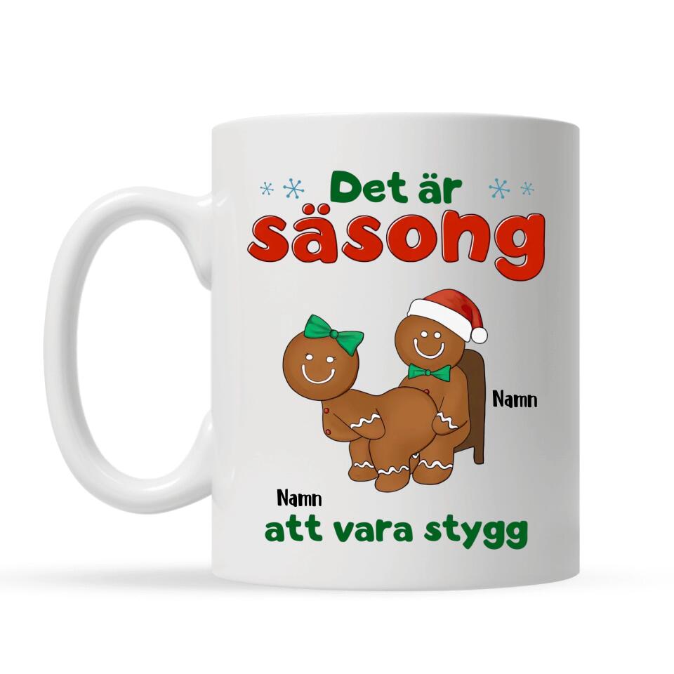 Personlig mugg till par | Personlig present till par | Det är säsong att vara stygg