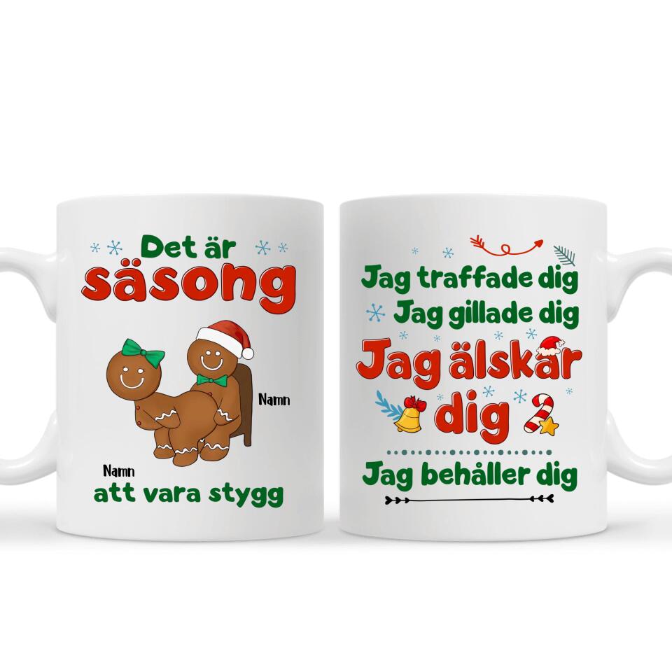 Personlig mugg till par | Personlig present till par | Det är säsong att vara stygg
