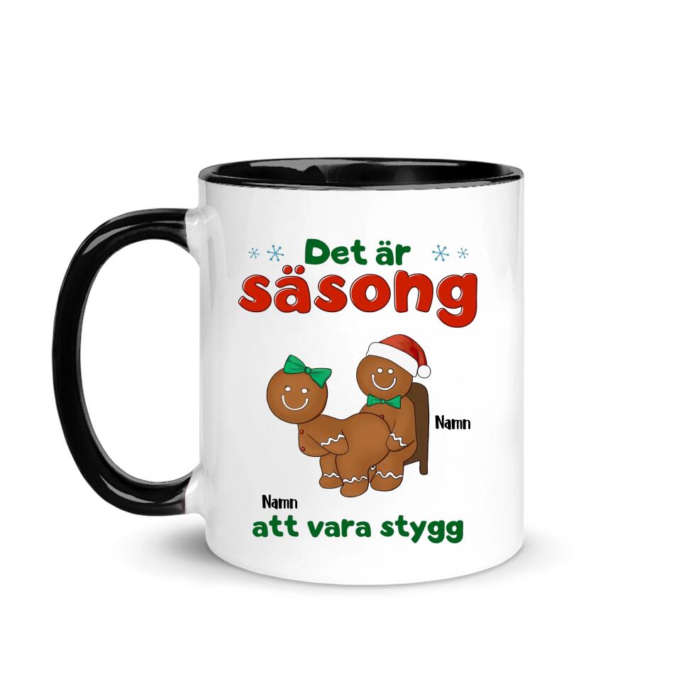 Personlig mugg till par | Personlig present till par | Det är säsong att vara stygg