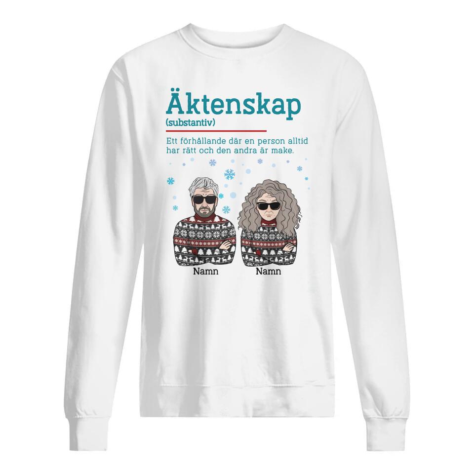 Personlig T-skjorte for par Personlig gave til par Ekteskap
