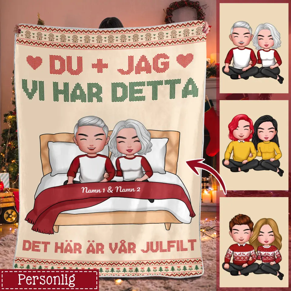 Personlig filt till Fru | Personlig present till Par | Du Jag Vi har detta
