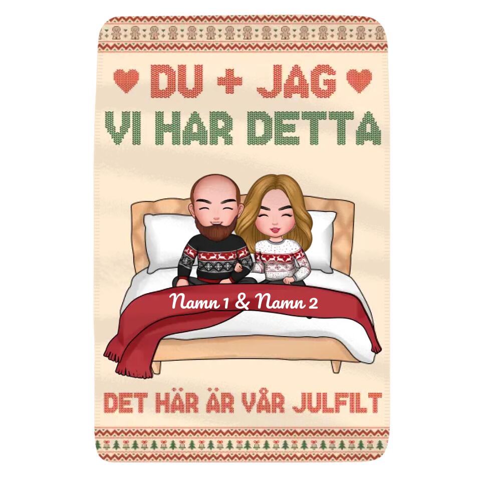 Personlig filt till Fru | Personlig present till Par | Du Jag Vi har detta