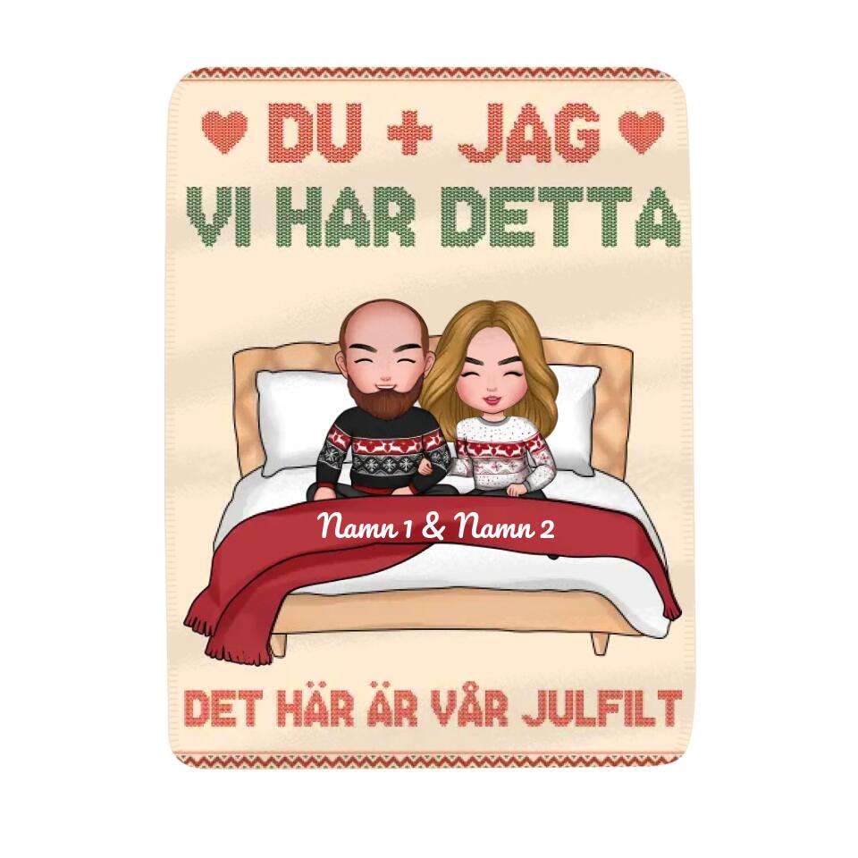 Personlig filt till Fru | Personlig present till Par | Du Jag Vi har detta