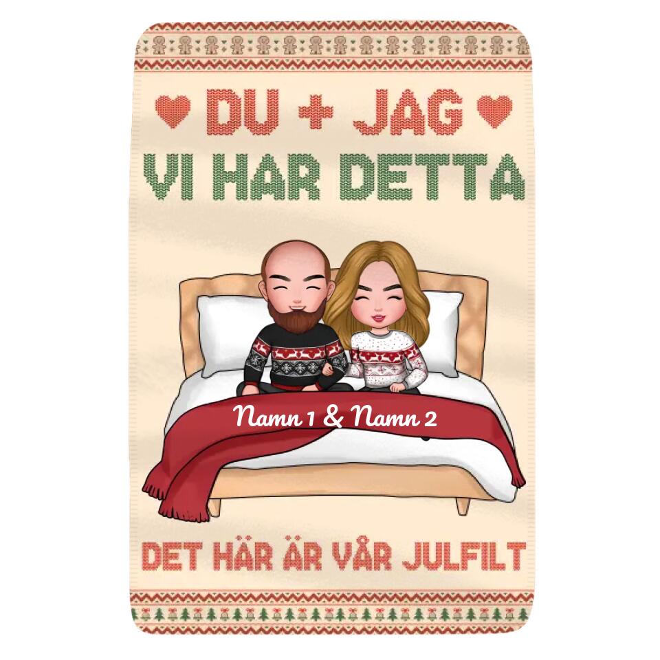 Personlig filt till Fru | Personlig present till Par | Du Jag Vi har detta