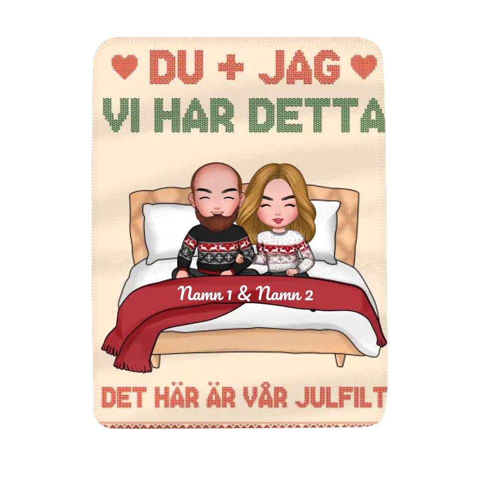 Personlig filt till Fru | Personlig present till Par | Du Jag Vi har detta