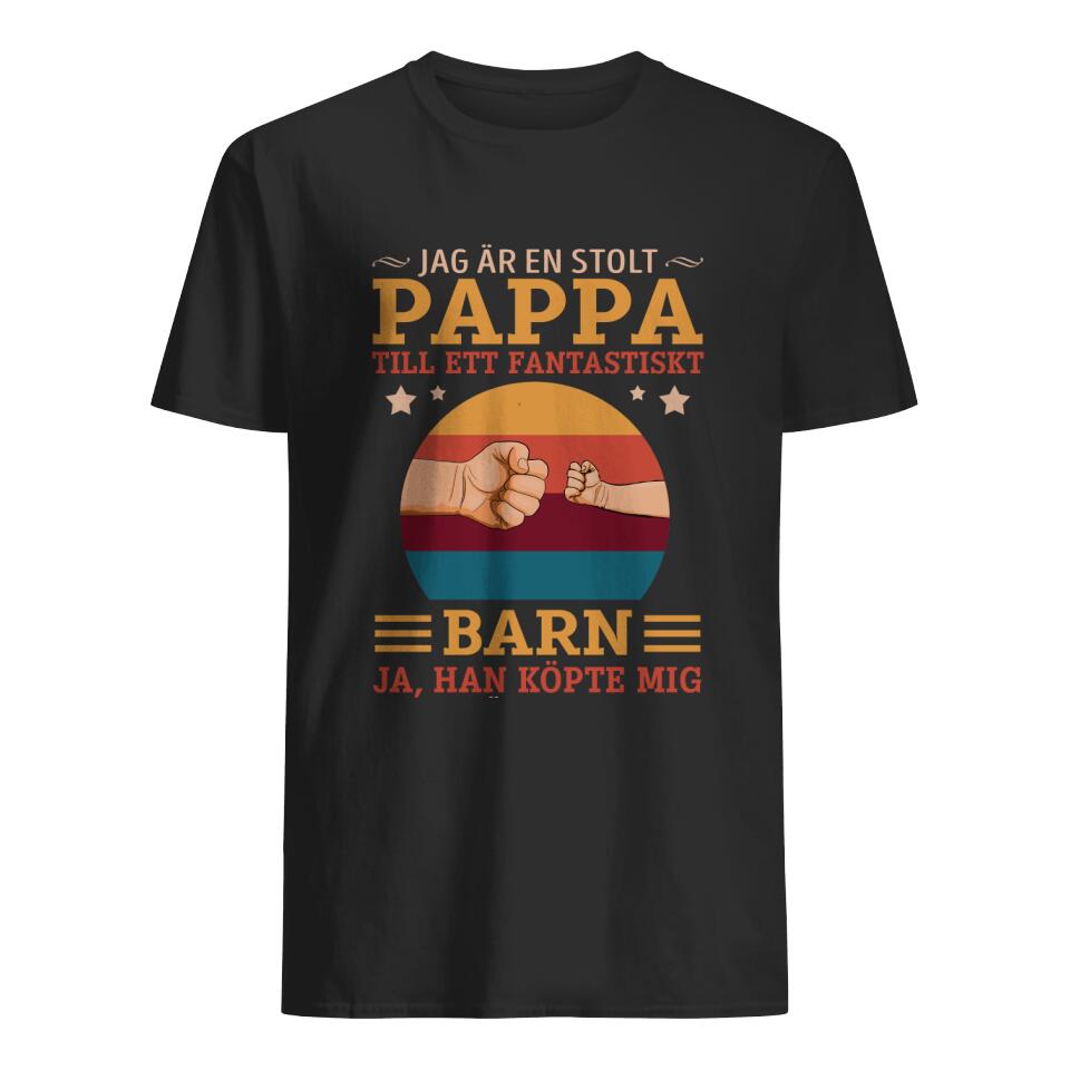 Personlig t-shirt till pappa - Jag Är En Stolt Pappa