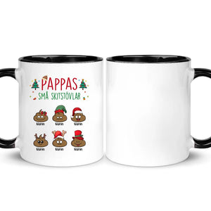 Personlig mugg till Pappa/ Morfar/ Farfar | Personlig present till Far/ Morfar/ Farfar | Pappas/Morfars/ Farfars små skitstövlar