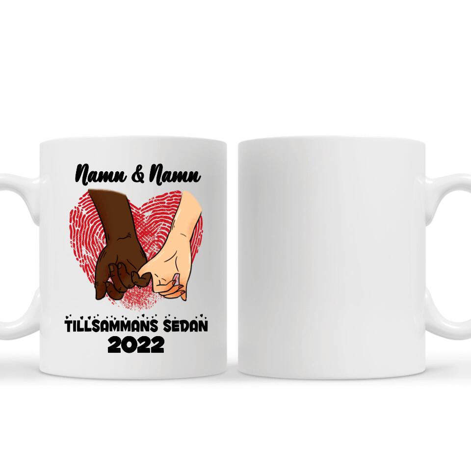 Personlig mugg till par | Personlig presenter till för par | Tillsammans Sedan