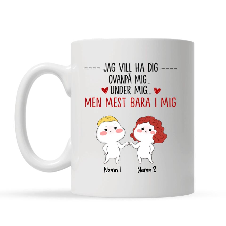 Personlig Roliga mugg till pojkvän | Personlig Roliga presenter till flickvän | Ett Par Roliga