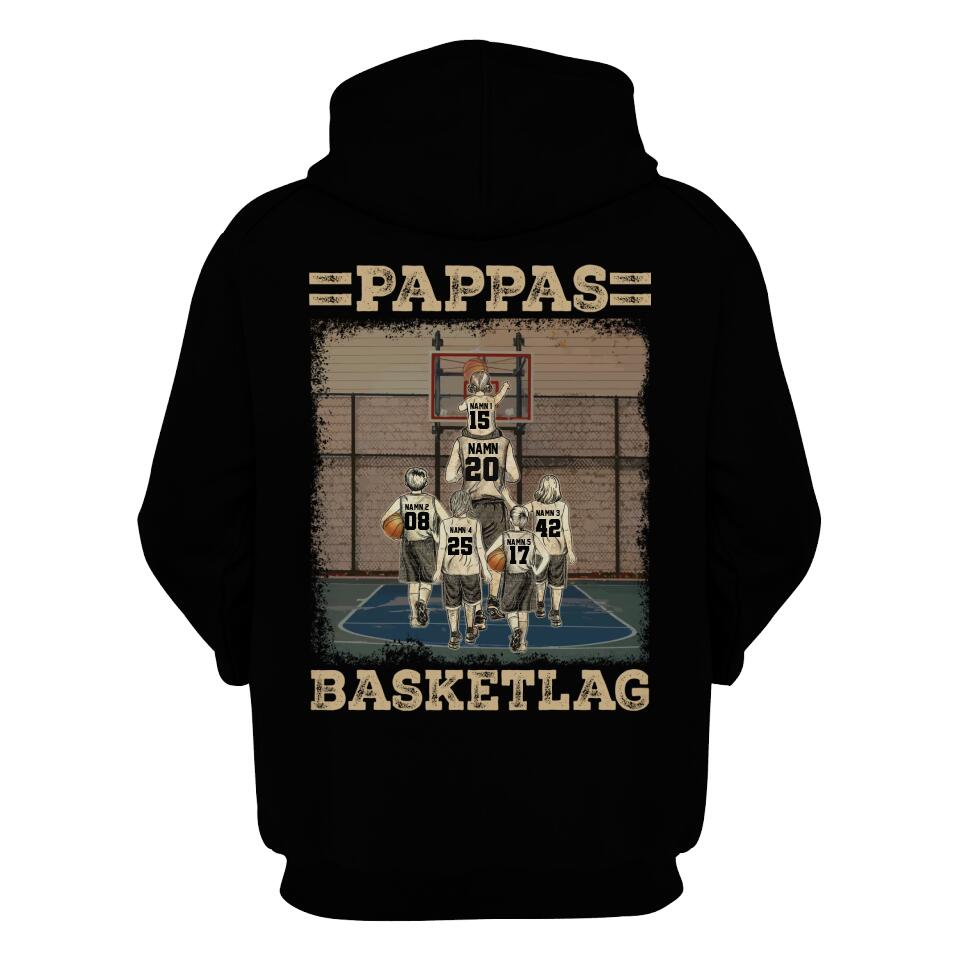 Personlig t-shirt till pappa | Personlig present till far | Pappas basketlag