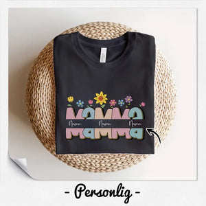 Personlig t-shirt till Mamma - Mamma Blomma