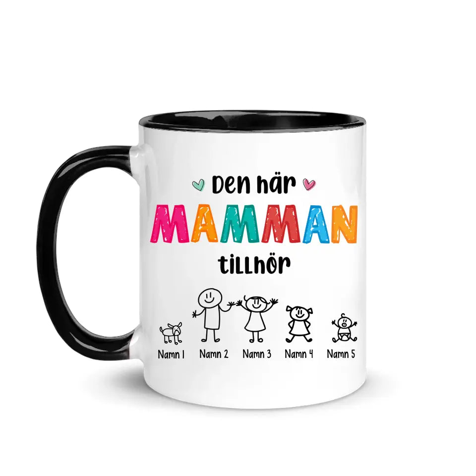 Personlig krus til mamma | Personlige gaver til mamma | Denne moren hører til