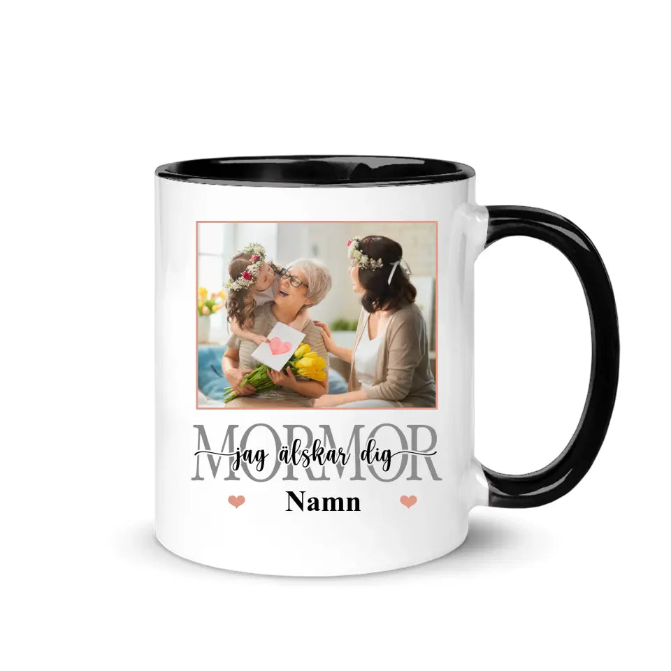 Personlig mugg till mamma | Personlig presenter till Mamma | Mamma Farmor Mormor Jag älskar dig
