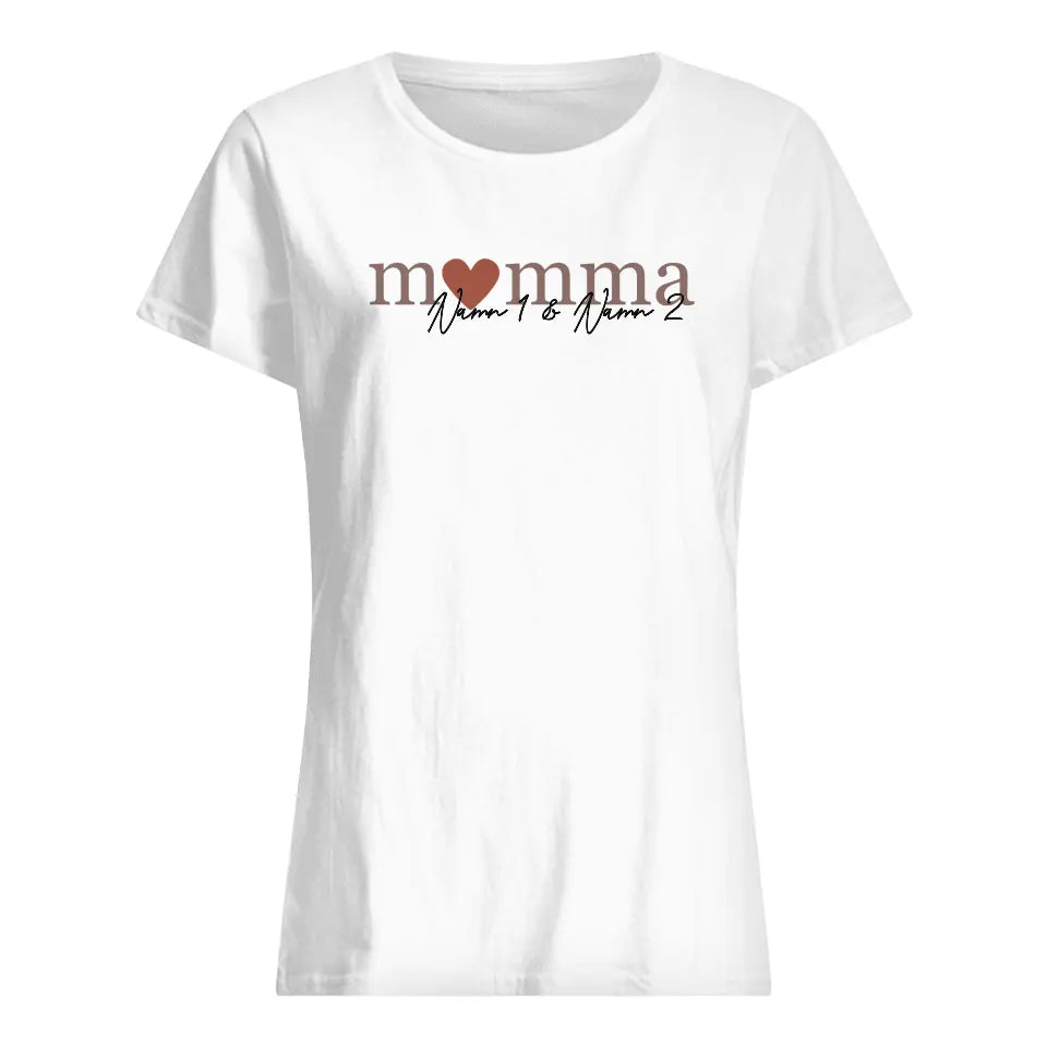 Personlig T-shirt till mamma | Personlig present till mor | Mamma Farmor Mormor