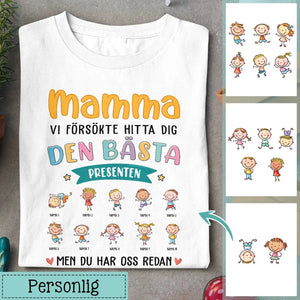 Personlig T-shirt till Mamma | Personlig present till Mor | Mamma presenten