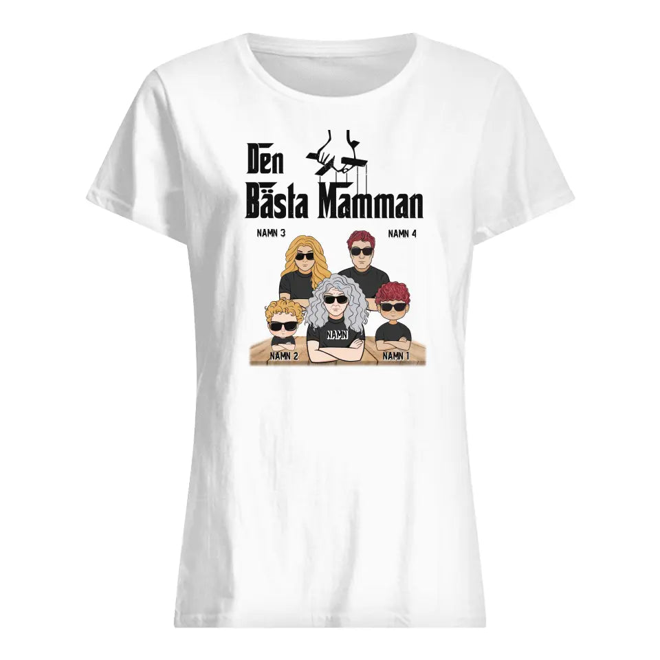 Personlig T-shirt till Mamma | Personlig present till Mor| Den bästa mamman