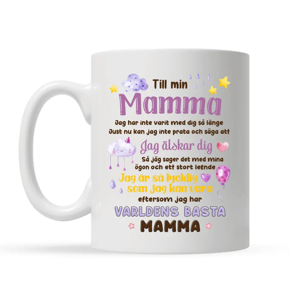 Personlig krus for en nybakt mor | Personlige gaver til mamma | Verdens beste mamma