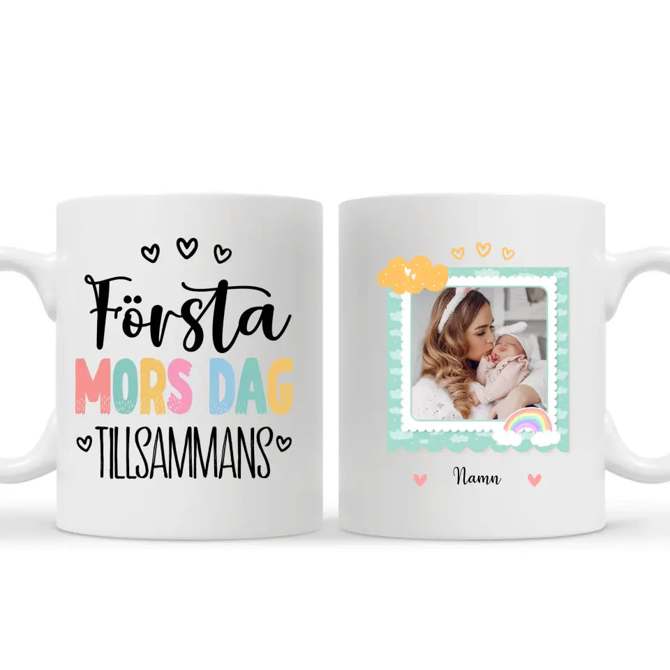 Personlig mugg till nybliven mamma | Personlig presenter till Mamma | Första mors dag tillsammans