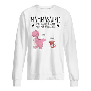 Personlig T-skjorte til mamma - Mammasaurie