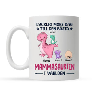 Personlig T-skjorte til mamma | Personlig gave til mor | Gratulerer med morsdagen til den beste mommansaurie i verden