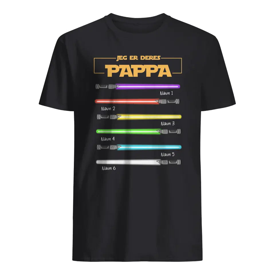 Personlig T-shirt til far | Tilpas gave til far | Jeg er din far