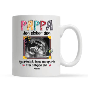 Personlig kopp til pappa | Tilpass gave til far | Far, jeg er glad i deg