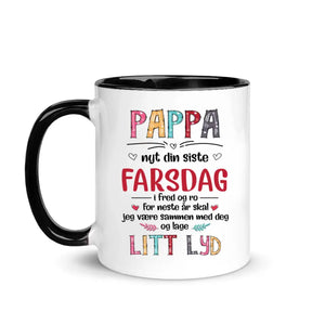 Personlig kopp til pappa | Tilpass gave til far | Far, jeg er glad i deg