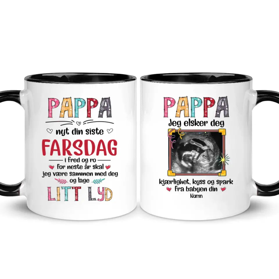 Personlig Kopp til Pappa | Tilpasse gave til Far | Pappa Jeg elsker deg