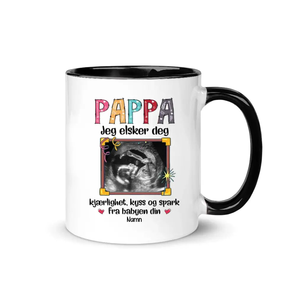 Personlig Kopp til Pappa | Tilpasse gave til Far | Pappa Jeg elsker deg