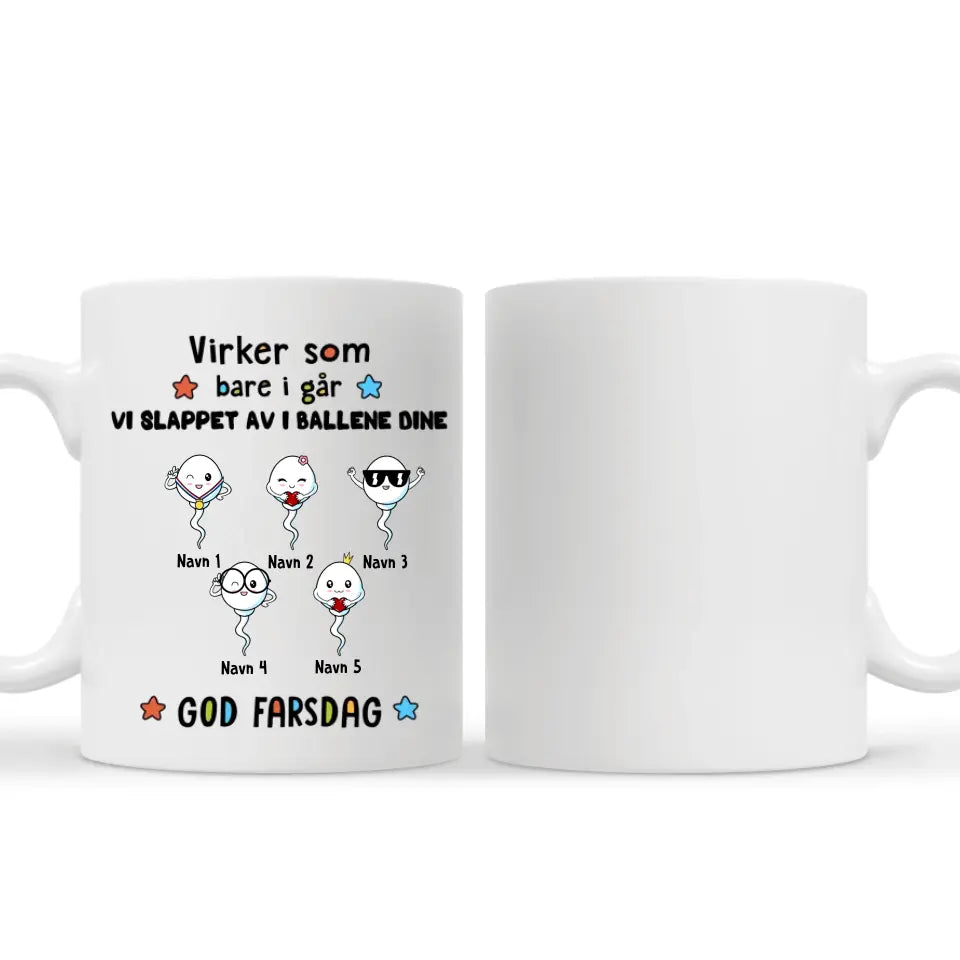 Personlig Pappa Kopp | Tilpassegave til pappa | God farsdag