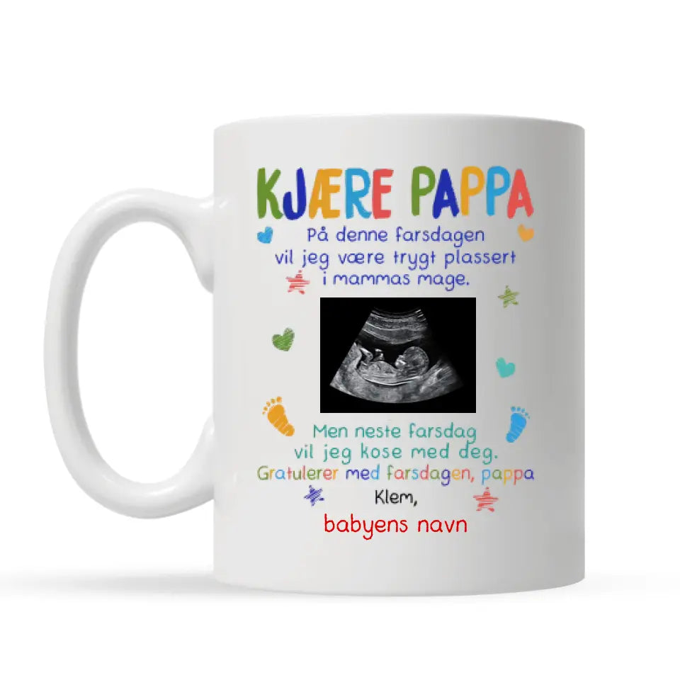 Personlig Pappa Kopp | Tilpassegave til pappa | Gratulerer med farsdagen, pappa