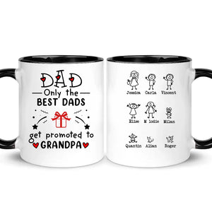 Personalized Mug for Grandpa | Personalized gift for Grandpa | Best dads get promoted to grandpa