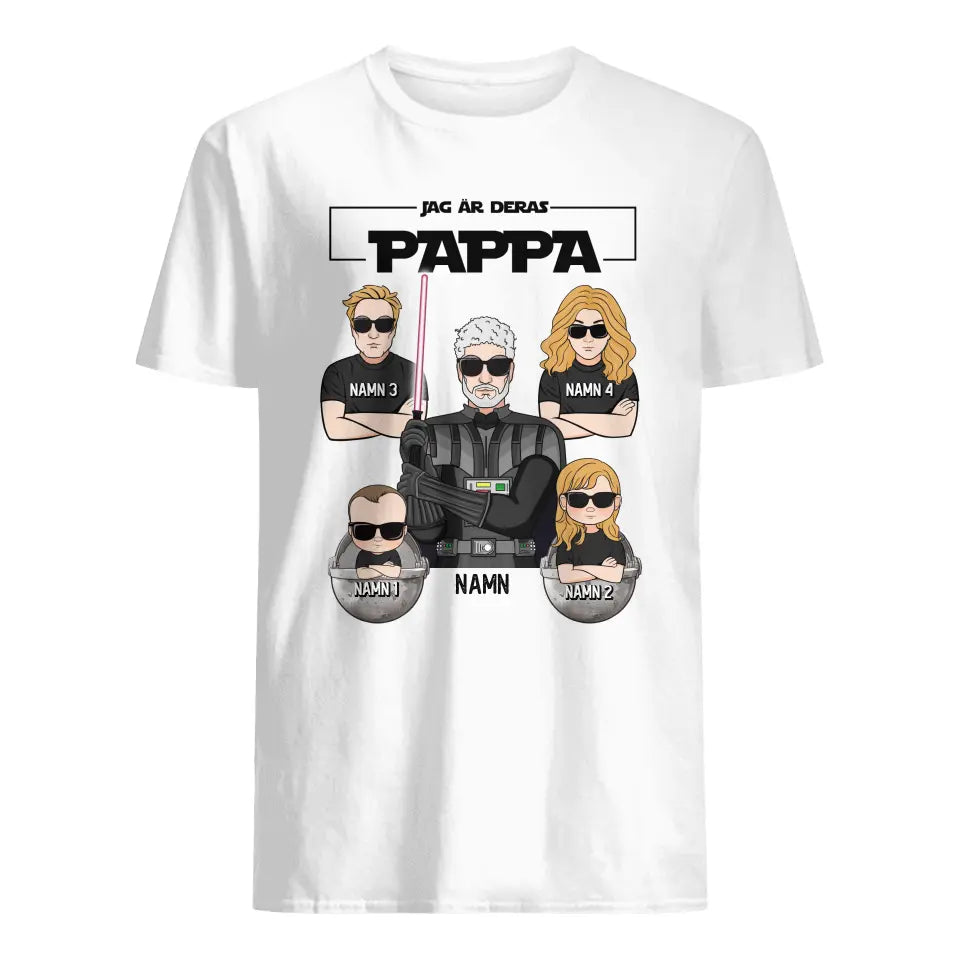 Jag är din far Ljus version - Personlig T-shirt till Pappa