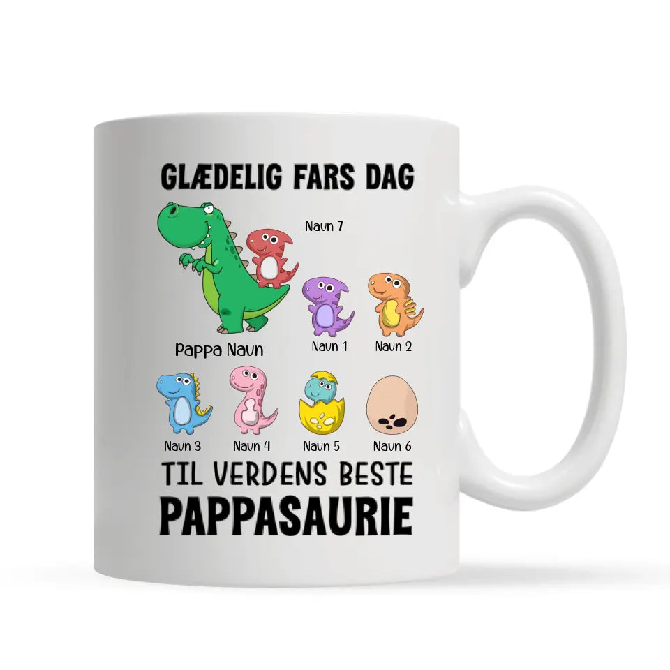 Personlig T skjorte til Pappa | Tilpasse gave til Far | Verdens beste pappasaurie