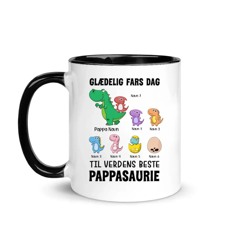 Personlig T skjorte til Pappa | Tilpasse gave til Far | Verdens beste pappasaurie