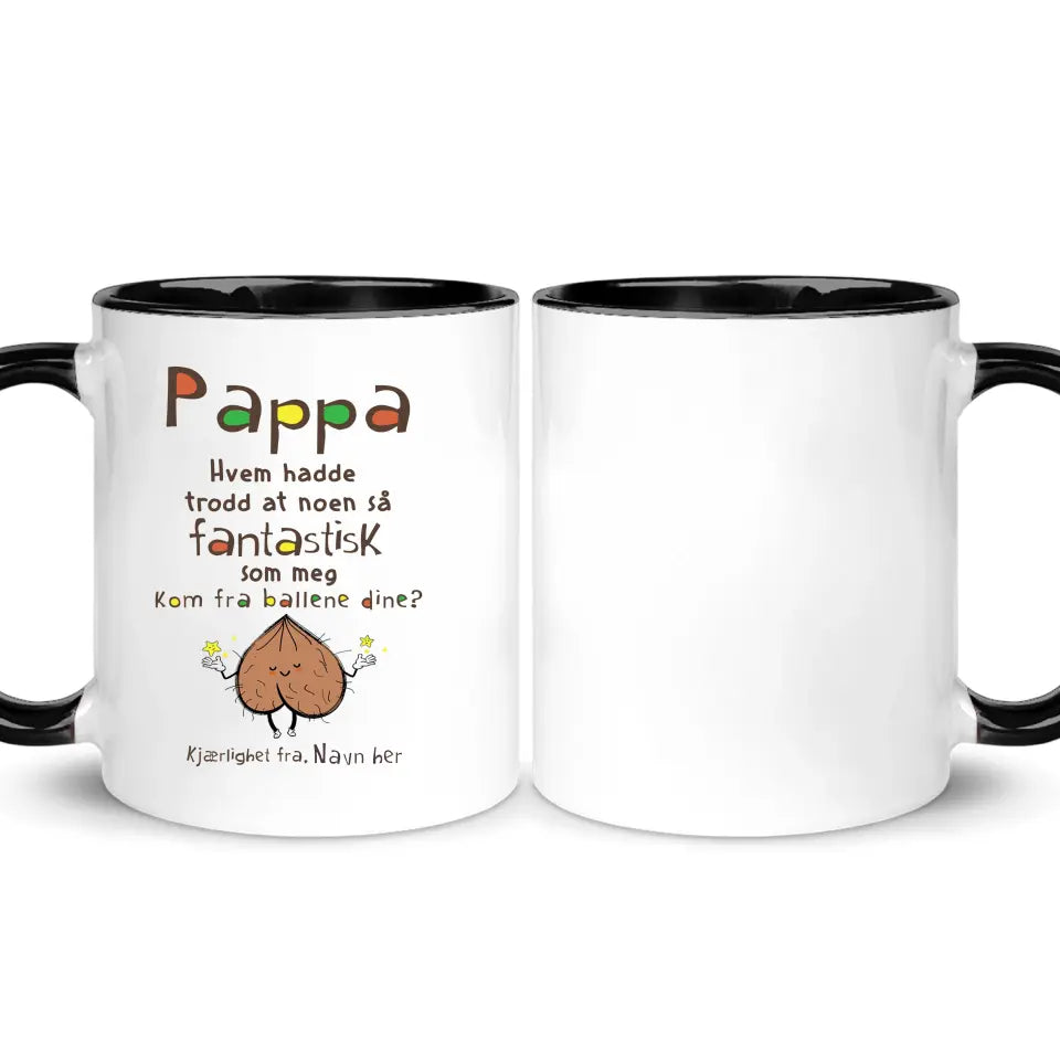 Personlig Pappa Kopp | Tilpassegave til pappa | Morsomt krus pappa fantastisk
