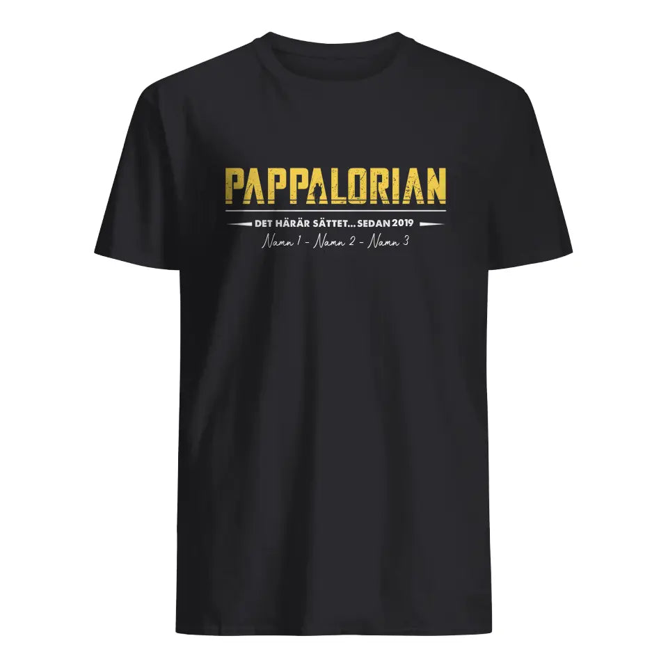 Papalorian Dette er vejen - Personlig T-shirt til far