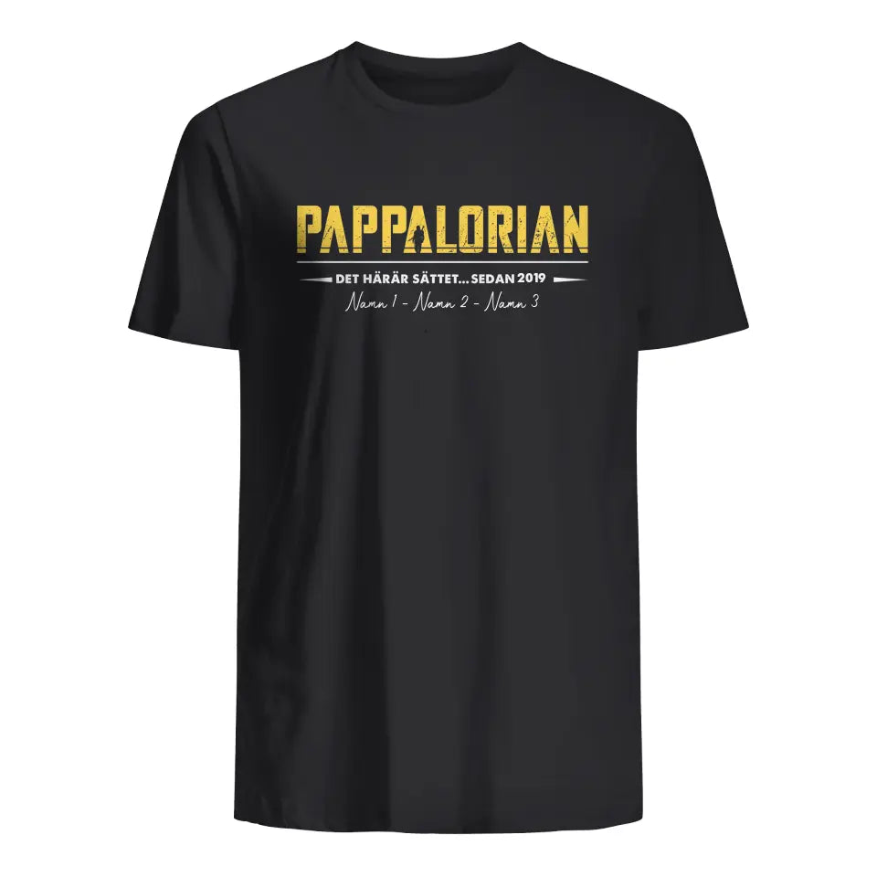 Papalorian Dette er vejen - Personlig T-shirt til far