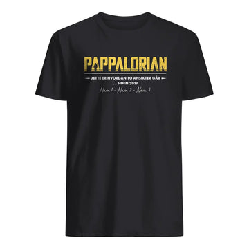 Personlig t-shirt til far | Personlig gave til far | Sådan går to ansigter sammen... Silke
